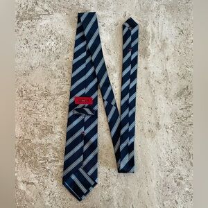 ISAIA Cotton Silk Striped Tie